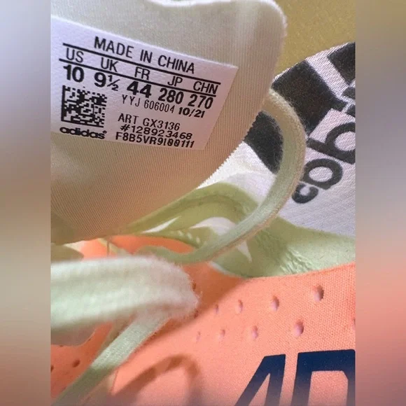 Adidas Adizero Prime X 'Pulse Lime Flash Orange' - Picture 9 of 10